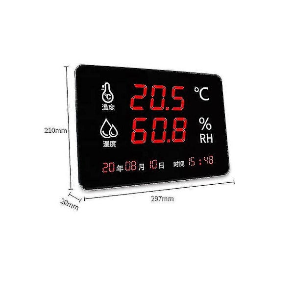 2022.asair Digitalt Hygrometer Termometer Innendørs Elektronisk Temperatur Fuktighetsmåler Værstasjon For Hjem/Fabrikk/Skole