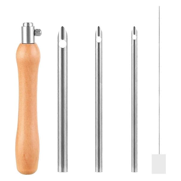 5 stk. Punch Needle Verktøy, Punch Needle Kit Metall Punch Needle Punch Needle Threader Punch Needle Sett 2.5/3.5/5mm