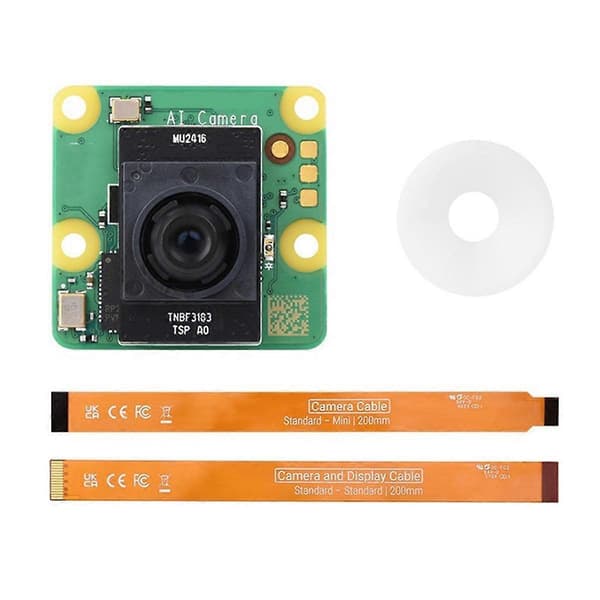 AI Kamera 12.3MP med IMX500 AI Sensor RP2040 MCU til