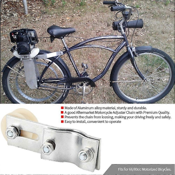 Motor Remskive Kæde Rulle Strammer Beslag Passer til 66/80cc Motoriserede Cykler