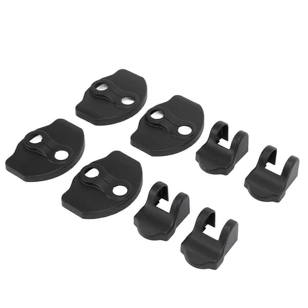 8 stk. Dørlåsbeskytter Stopper Cover Kit ABS Sort Erstatning til Tesla Model 3