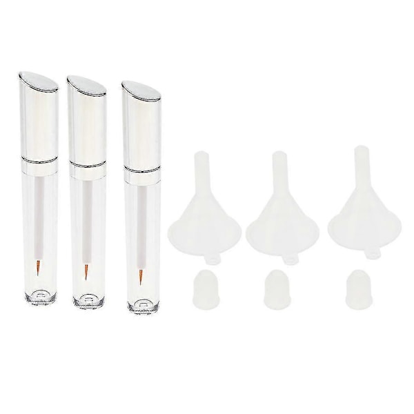 5 ml Tomme Rør Mascara Eyeliner Lipgloss Hætteglas Flaske m/ Tragte Til Eyeliner