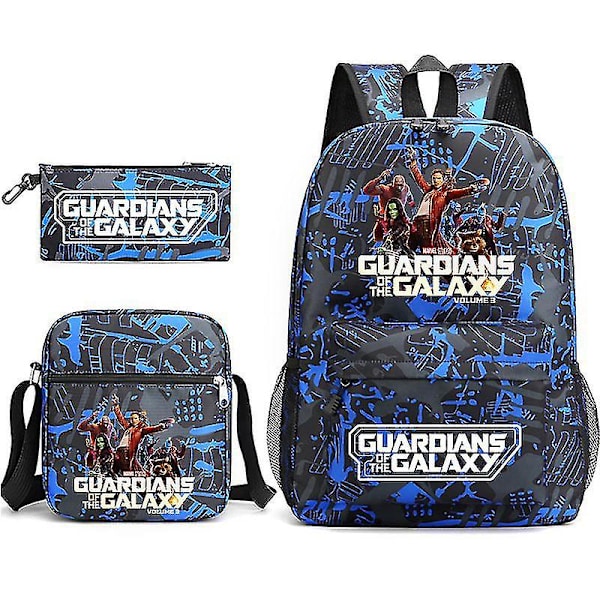 Guardians Of The Galaxy 3-pack Ryggsäckar Cartoon Barn Pojkar Flickor Skolväska Lättvikts Studenter Vattentät Kapacitet Mochilas style 6
