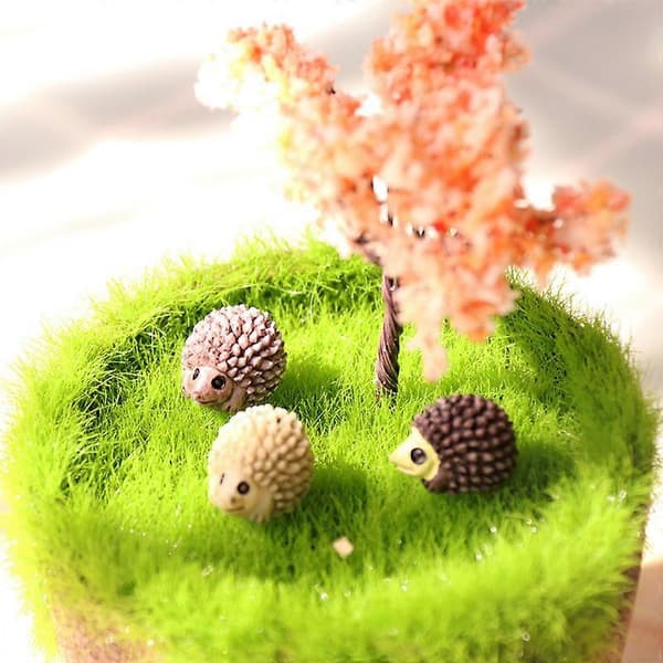 Mikrolandskap Mini Pinnsvin Simulert Tegneseriedyr Miniatyrfigur