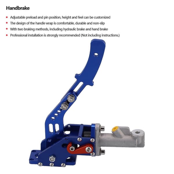 Håndbrems Hydraulisk Drift Parkeringsfører Spak Universal Aluminium Legering for RacingBlå