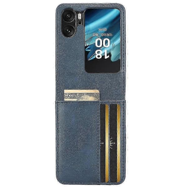 Lær Telefondeksel For Oppo Find N2 Flip Blue