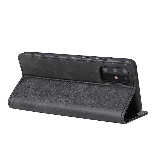 Samsung S20 Læder Mobiltelefon Cover Black