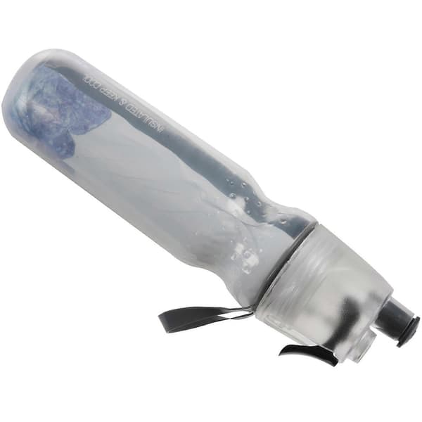Vattenflaskor Isolerad Mist Spray Vattenflaska Dubbla Lager Iskall Flaska Sport Utomhus Drickskittel Svart