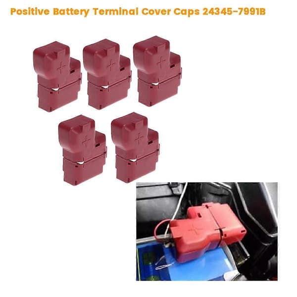 Bil Positiv Batteripol Dæksler til Quest 2007-2015 243457991B 5 stk.