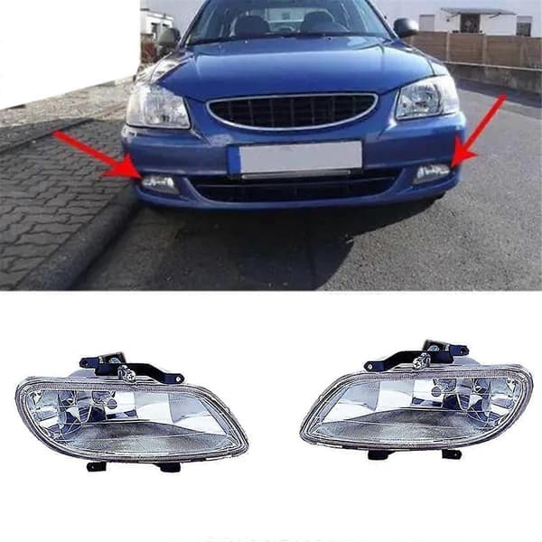 Bil Frontfanger Tåkelys 92202-25000 92201-25000 for Accent Sedan Tåkelysmontering