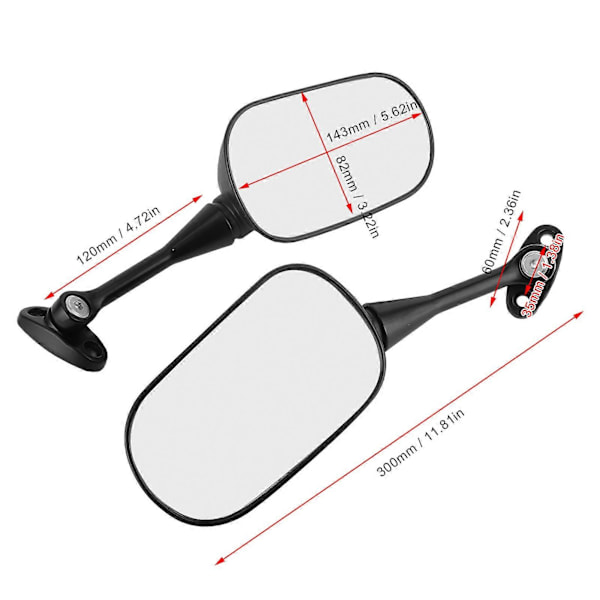 Motorcykel Bakspejl Sidespejl Bredere Udsyn Motorcykeldele Passer til Honda CBR600RR/CBR1000RR