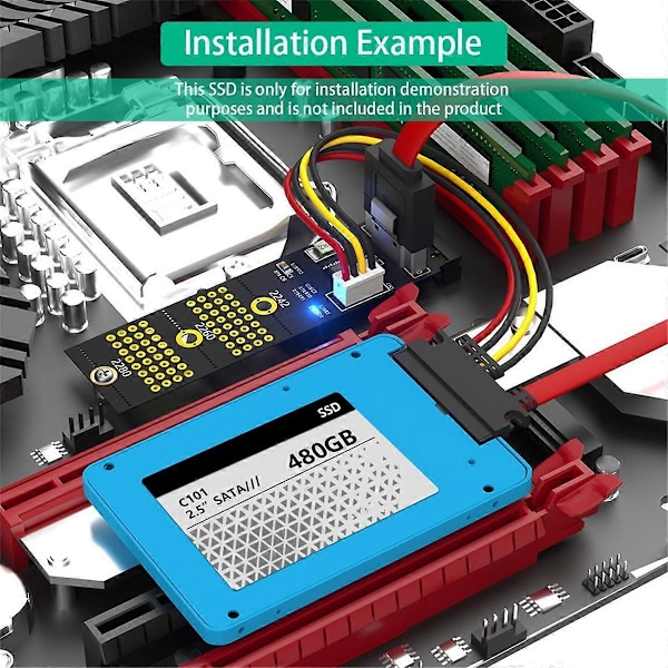 NGFF(M.2) Avain B+M /B - SATA 2.5 tuuman adapteri
