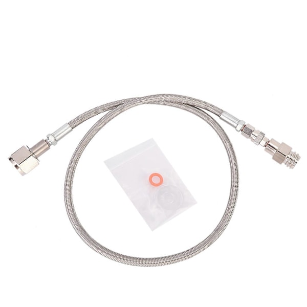 1m G1/2 Högtrycksslang CO2 till Extern CGA320 Tank Direkt Adapter (Silver)