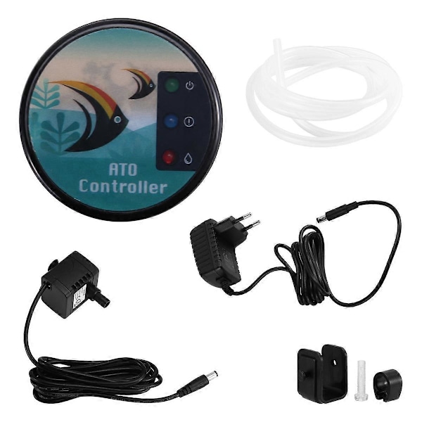 Smart ATO System for Akvarier Auto Top Off Vannfyller med Magnetisk Installasjon Maks Tanktykkelse 12.5mm EU Plugg