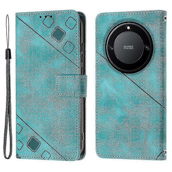 For Honor Magic 5 Lite 5g /x9a 5g/x40 5g Telefon Cover Flip Stand Læder Wallet Stødsikkert Cover Green