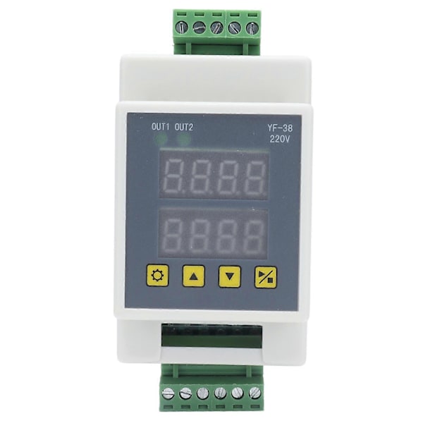 Forsinkelsesrelé Puls Trigger Timing Cycle Switch Module 2-veis Multifunksjonskontrollkort YF?38AC220V