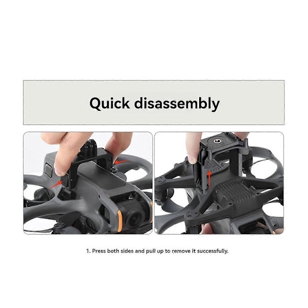 Top Extension Beslag til Avata 2 - Extension Mount Holder Kompatibel med , , Action, Fill Light
