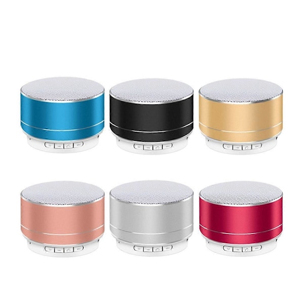 A10 Mini Bluetooth -kaiutin, kannettava ulkokäyttöön tarkoitettu Cannon-subwoofer-äänilaatikko, tukee TF-korttia, kultainen