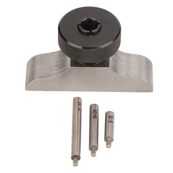 Djupmätarbas Härdat Rostfritt Stål Djupmikrometerstativ med 3 st Förlängningsstänger 63x17mm/2.5x0.7in