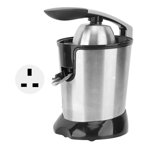 Sähköinen sitruspuserrin 800W, mukava kahva, ruostumattomasta teräksestä valmistettu sähköinen sitruspuserrin appelsiineille, sitruunoille, limeteille ja greipeille