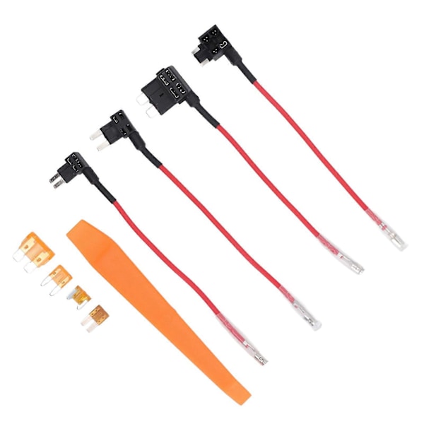 Dashcam Hardwire Kit 12V?30V till 5V 11.6V Lågspänningsskydd Överhettningssäker Dashcam Strömkabel Laddare Hardwiring Set