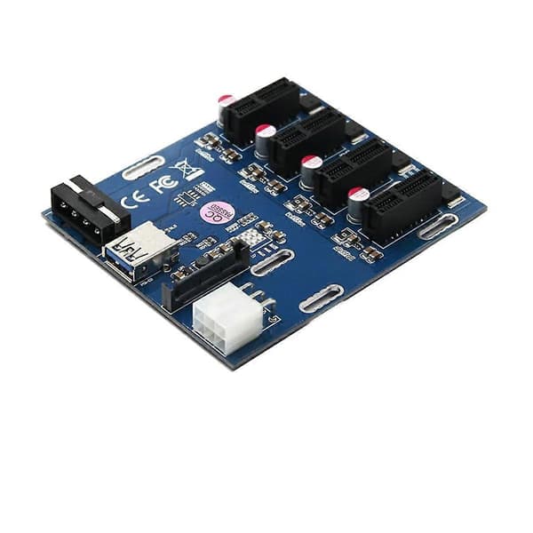 1 Drag 4 Adapter Forlengelseskabel Én Drag Fire Adapterkort PCI-E til Fire PCIE Multifunksjonelt Utvidelseskort