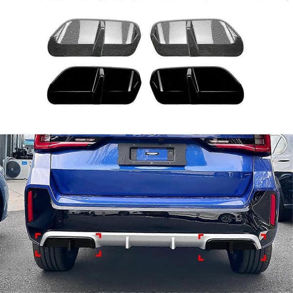 Bil Bakre Stötfångare Diffuser Läppskydd Bagagelucka Nedre Splitter Spoiler Skydd för X1 IX1 U11 2023+ B