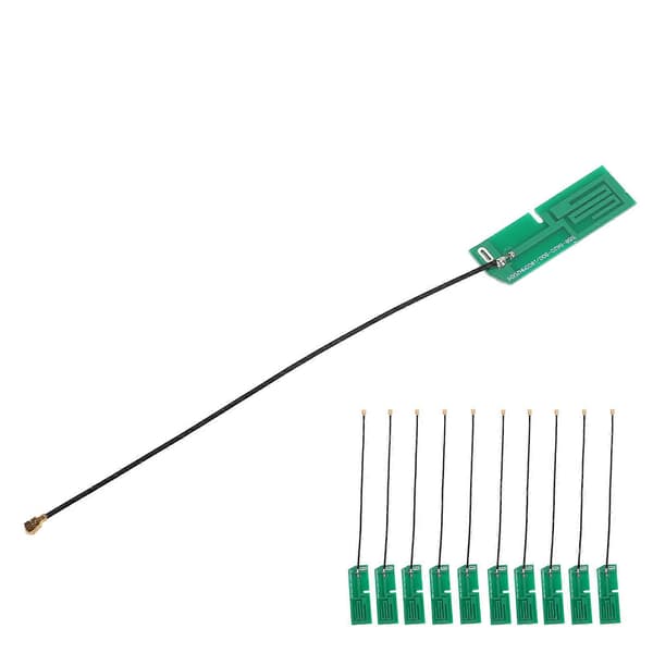 10st NZ?900/1800 WiFi Bluetooth Antenn 6DBI IPEX PCB Intern Antenn för Trådlös Övervakning
