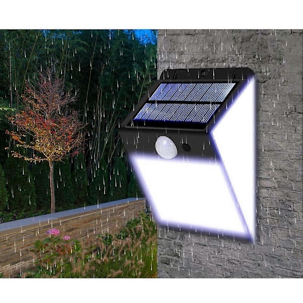 3-sidig 170LED PIR Rörelsesensor Solljus Kontroll Solenergi Gatlykta Hem Trädgård Solcellsdriven Induktions Vägglampa