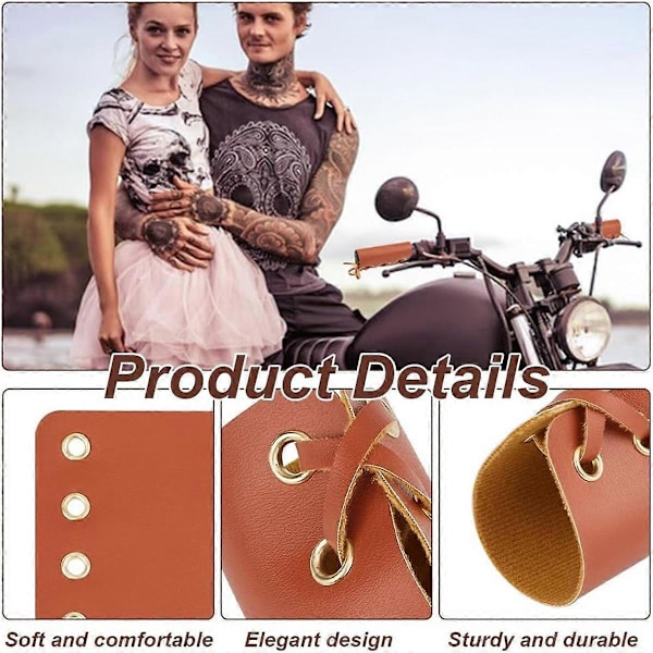 10 Set Motorcykelstyre Lindor med Rep 11 x 11,4 cm Motorcykel Gasreglage Greppskydd för Motorcykel Chopper