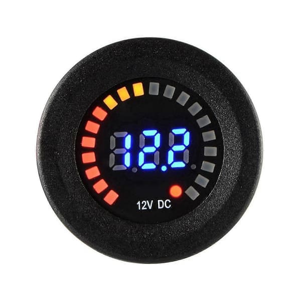 DC 12V Universal Bil Motorcykel Båt LED Digital Voltmeter Panel Volt Mätare Monitor Display Biltillbehör