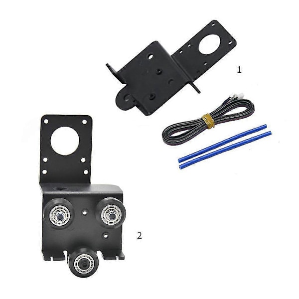 Extruder Bakre Stödplatta med remskiva För Ender-3 V2 Extruder 3D-skrivare Backboard with caste
