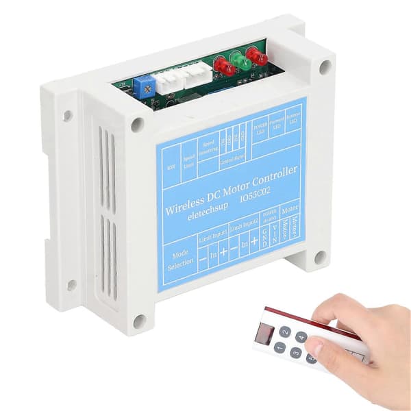 DC Motorvarvtalsregulator Borstad Motor Start Stopp Acceleration Deceleration Guvernör med Fjärrkontroll Set DC 8?30V