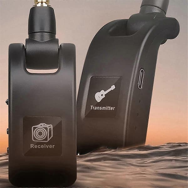 Trådløst guitarsystem Audio Digital Guitar Transmitter Receiver Indbygget genopladeligt batteri til elektrisk guitarbas