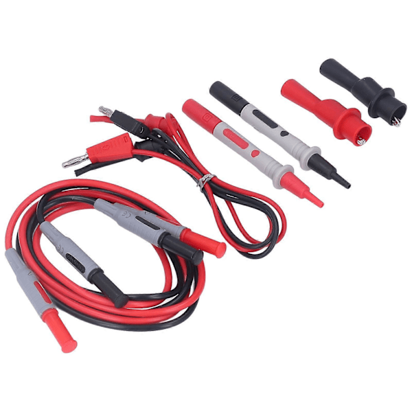 Multimeter Test Kit Tilslutningsledninger Testkroge Krokodilleklemmer Målertips Probesæt
