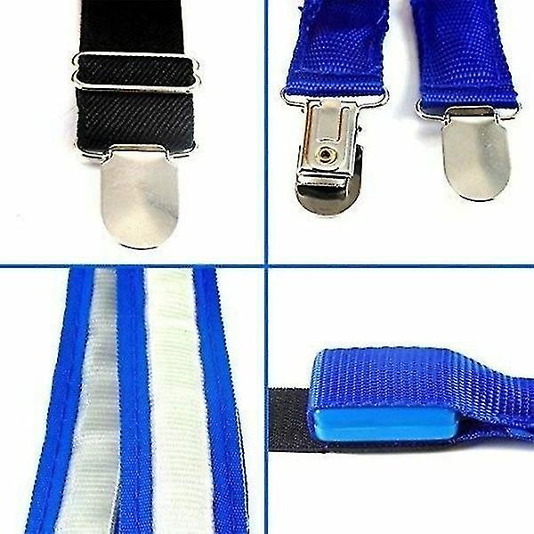 Stilig LED-fluga utan rygg för män, perfekt för kostymfester och musikfestivaler Fluorescent green Suspenders