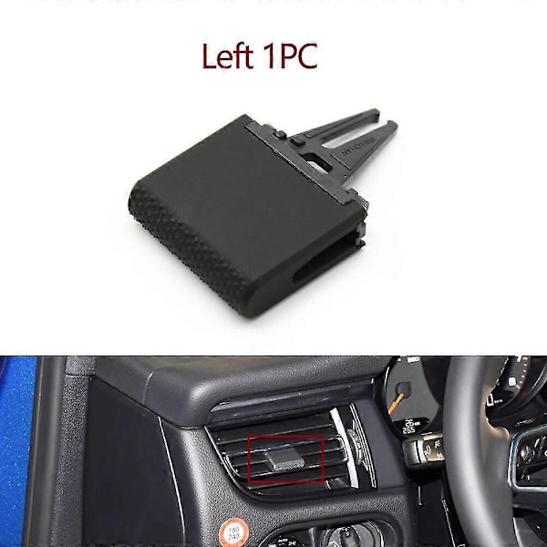 Bil Foran Bag Ac Luftventil Udgangs Tab Clip Reparationssæt Aircondition Paddle Clip Til Porsche Macan 2018 2019 2020 2021 2022 Left 1PC