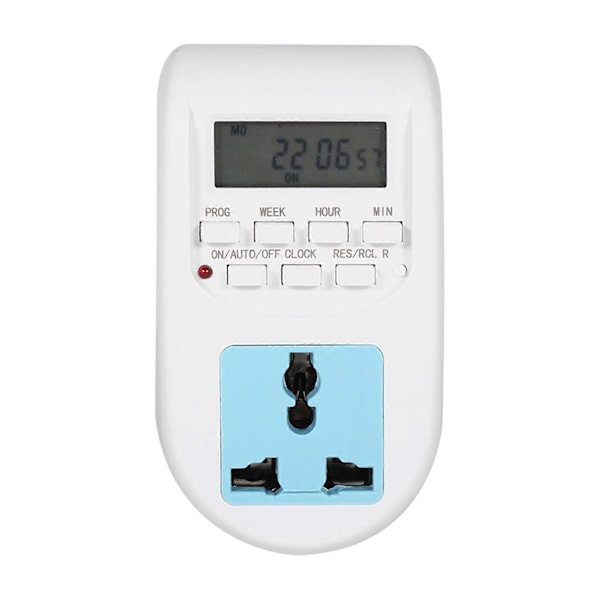 1 stk. AC220V-240V Multifunktionel LCD Digital Timer Stikkontakt Timing Udtag Switch Ny