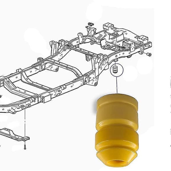 til H3 Bageste Bump Stop, Aksel Bump Kompatibel med til H3 2006-2010, H3T 2009-2010-Yvan