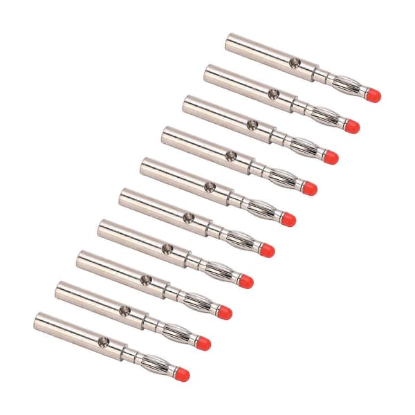 10 stk. 21.430 4,0 mm Kobber Bananstik Hanstik Tilbehør til Testinstrument