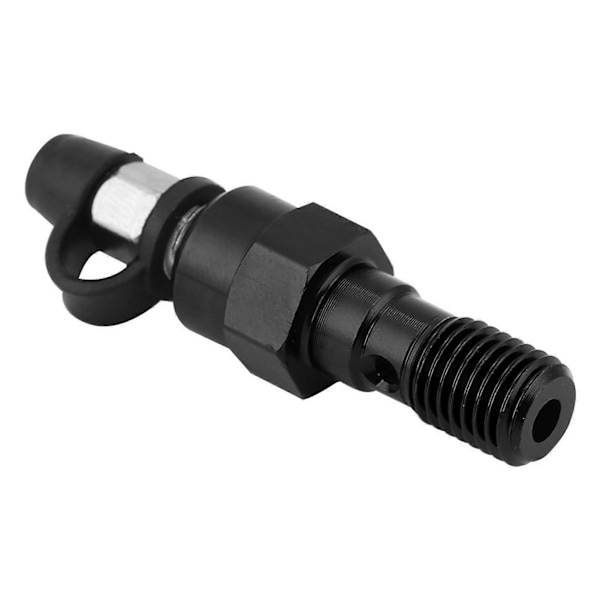 M10x1.0mm Motorsykkel Bremse Hovedsylinder Caliper Lufteskrue Nippel Banjo Bolt Støvhette Svart
