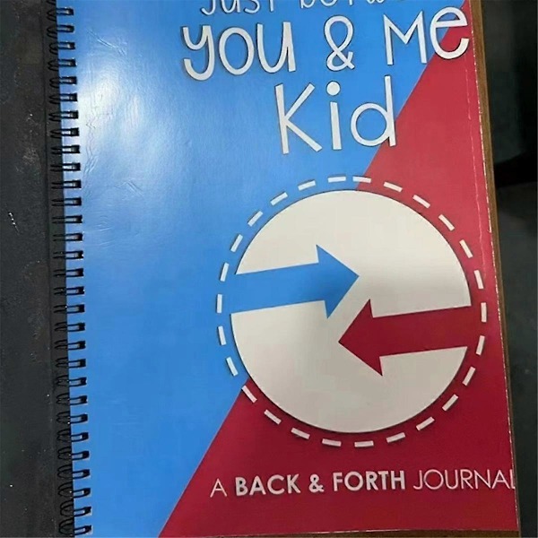 Bare mellem dig og mig, barn: B Frem og tilbage journal mellem voksen og barn Kommunikationsdagbog Rød Blå