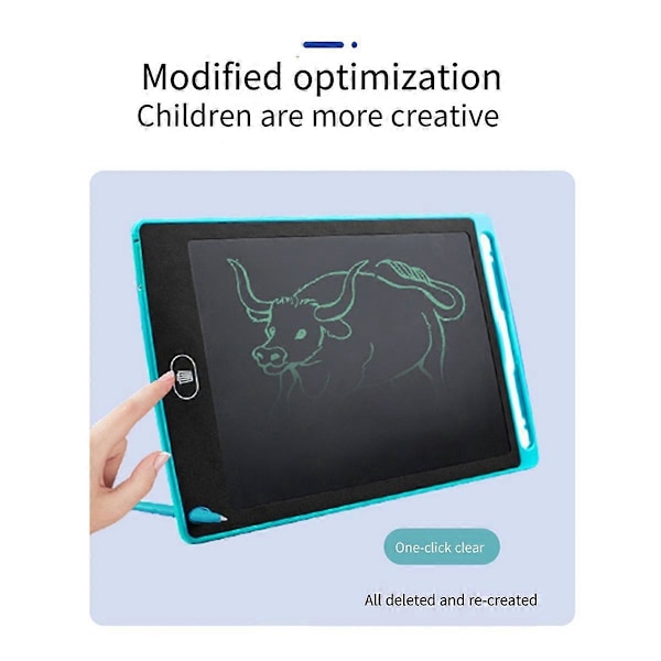 12 tuuman LCD-kirjoitustaulu Piirustustaulu Värikäs Graffititaulu Lapsille Opiskelijoille Lelut Joulu Syntymäpäivälahja Musta