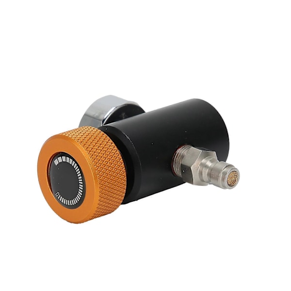 CO2 Sylinderadapter Justerbar Soda Ventil med 8mm Hannhode 3000psi Trykkmåler