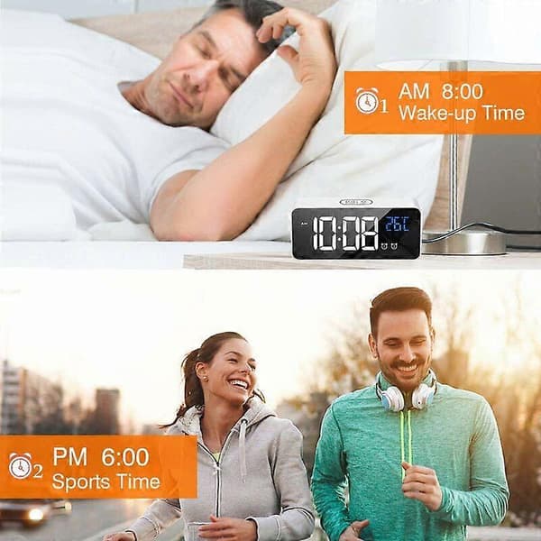 Elektrisk Panelklokke, Summer og Timer Digital Vekkerklokke, LED D