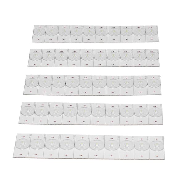 50 stk. SMD Lampeperle med Optisk Linse Filter Glasfiberplade 6V LED Lysstrip Dele
