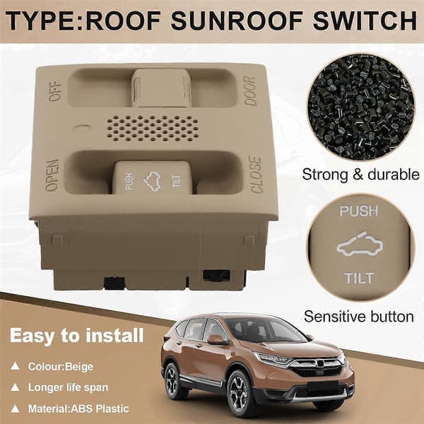 Beige soltakbryter leselysbryter taklysbryter for Spirior 8TH Accord