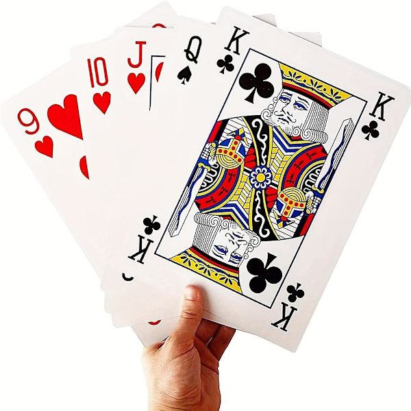 Superstora Kortspel Pokerkort Spelkort för Vuxna
