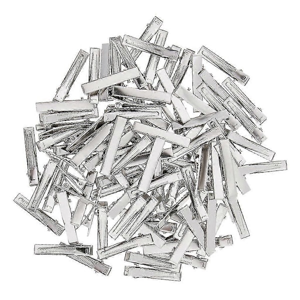 300 st Enkelspets 6x55mm Metall Alligator Hårklämmor Med Tänder Salong Kvinnor