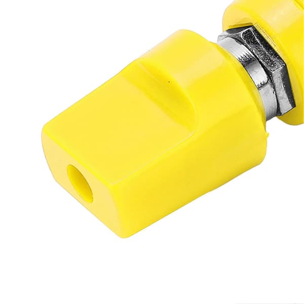 Terminal Multipurpose 4mm Messing Flat Cover M8 100A Høy Strøm Terminalblokk med JackYellow